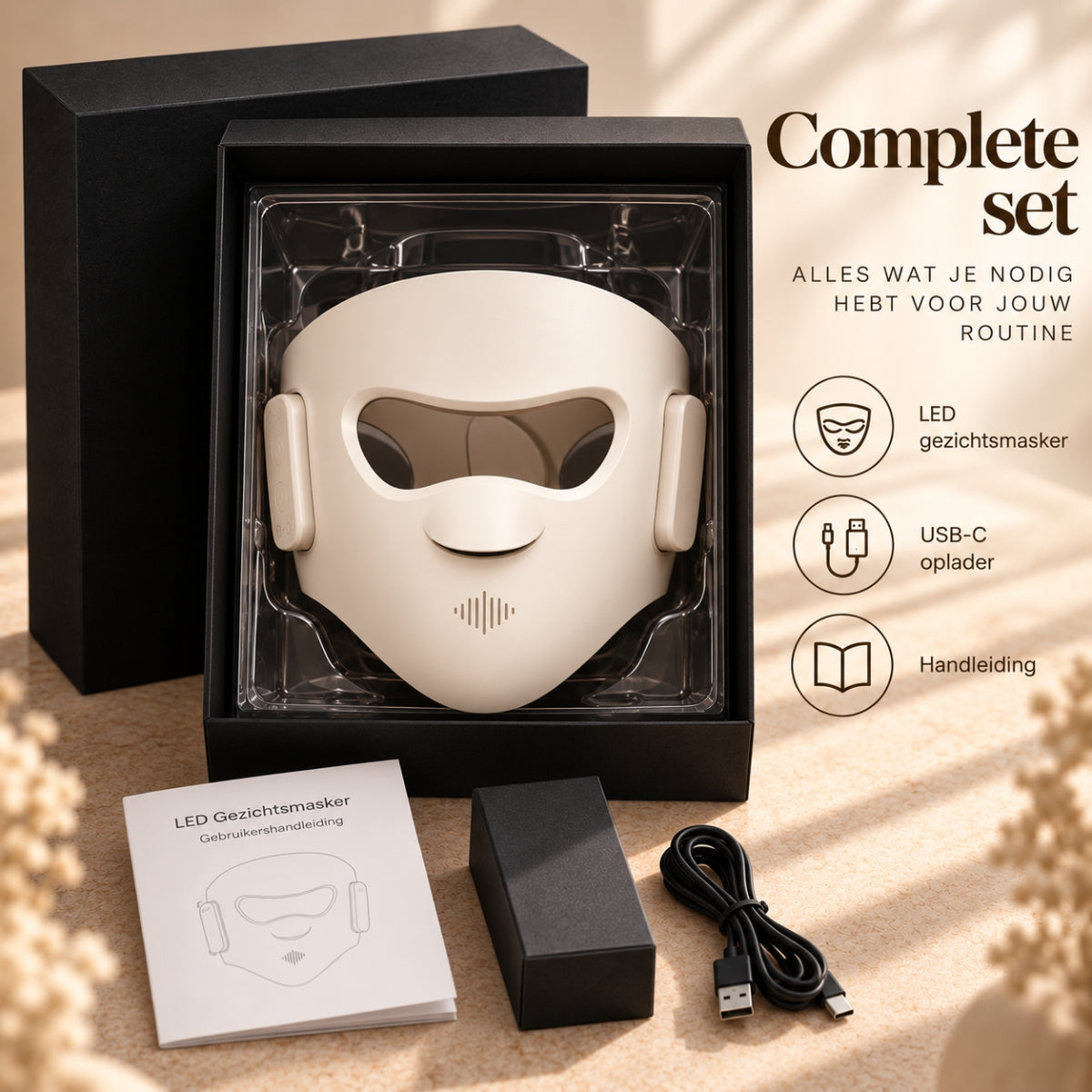 LED-masker Pro (416 LED's, 5 standen)
