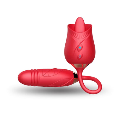 De Roos 2-in-1 tongvibrator