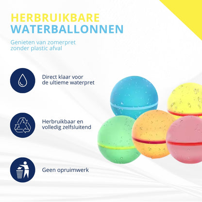 Herbruikbare waterballonnen (16 stuks)