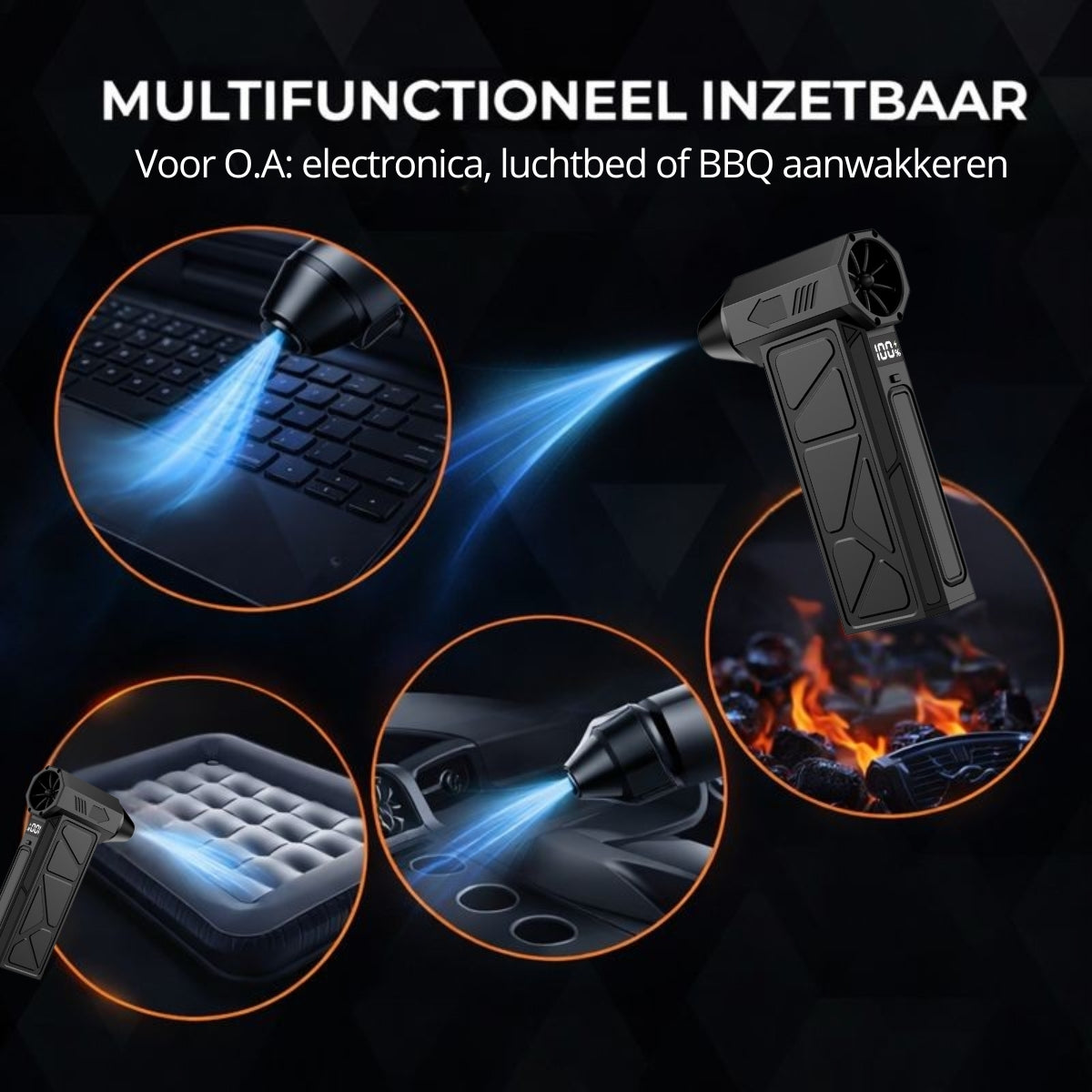 Toetsenbord, luchtbed of barbecue