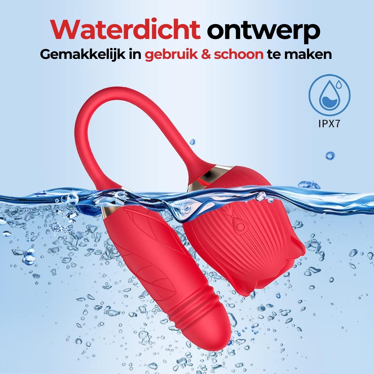 De Roos 2-in-1 tongvibrator