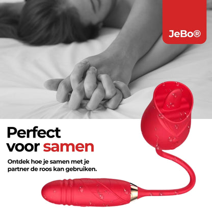 De Roos 2-in-1 tongvibrator