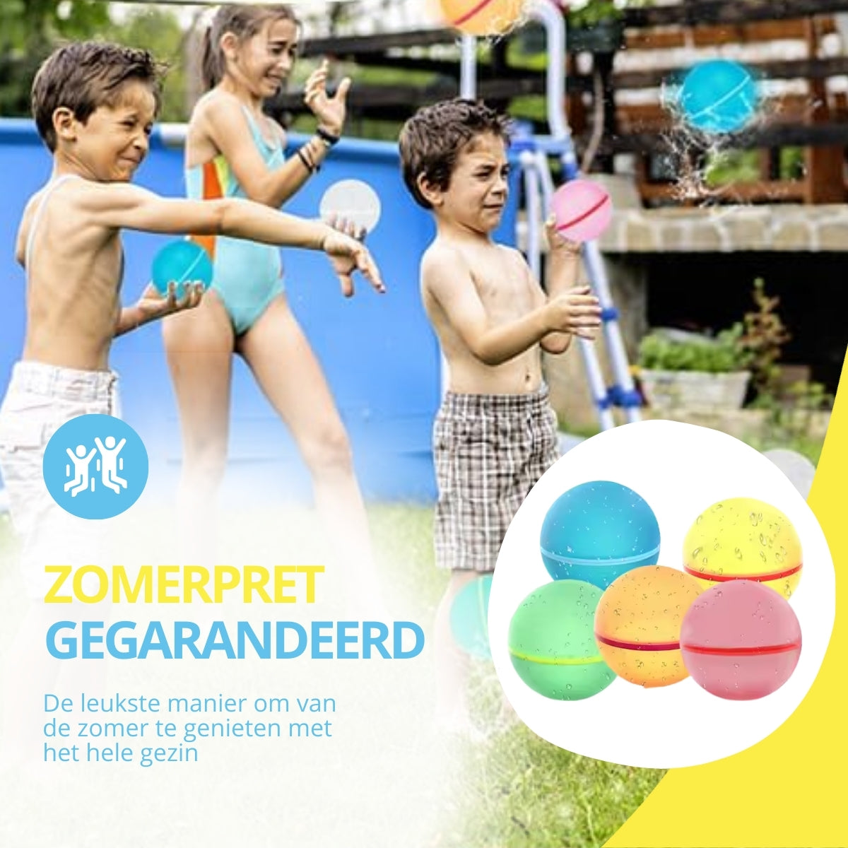 Herbruikbare waterballonnen (16 stuks)