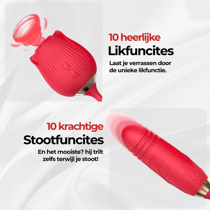 De Roos 2-in-1 tongvibrator