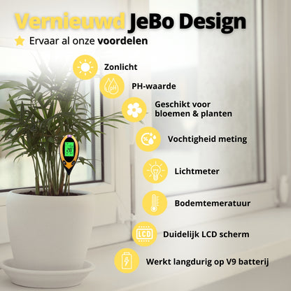 Vochtmeter voor planten 4-in-1