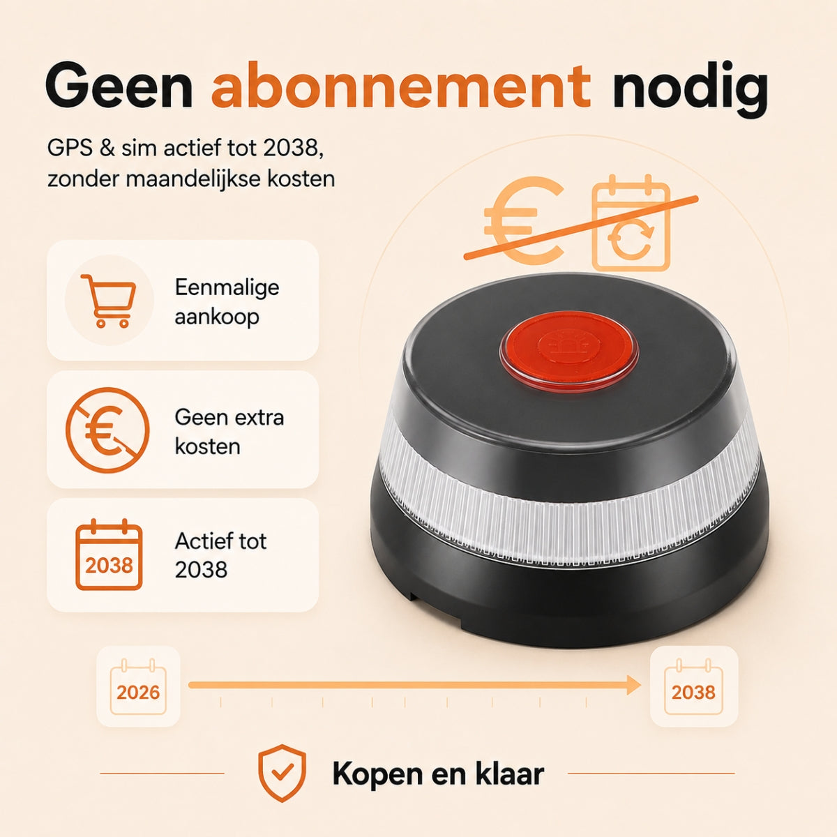V16 DGT noodlamp Spanje met GPS