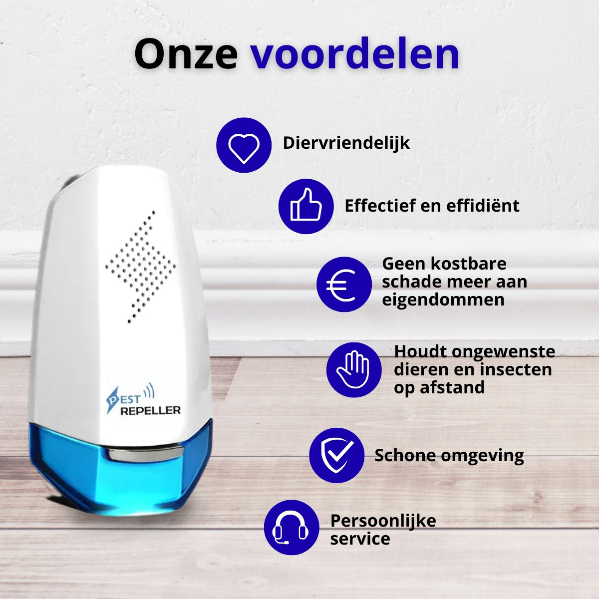 Pest Repeller ultrasone verjager (4 stuks)