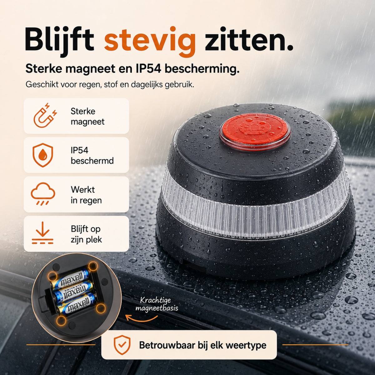 V16 DGT noodlamp Spanje met GPS