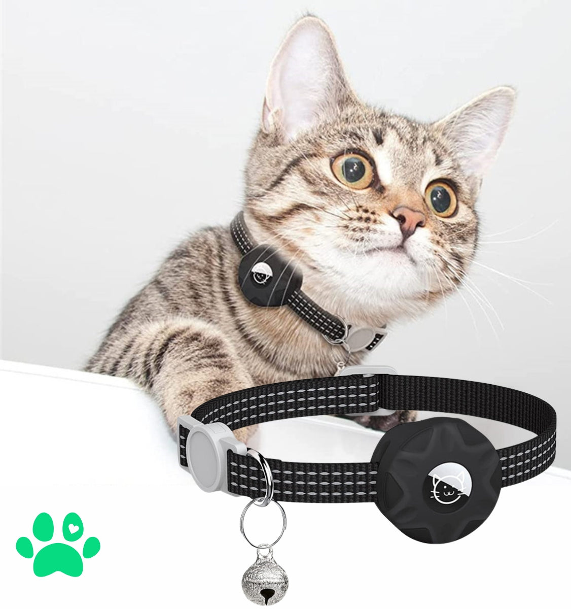 Kattenhalsband met AirTag-houder